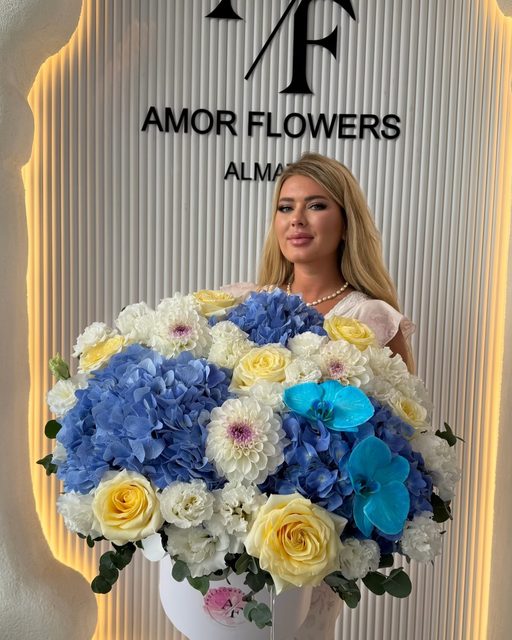 Цветочная шляпная коробка «Amor Elegance №19»